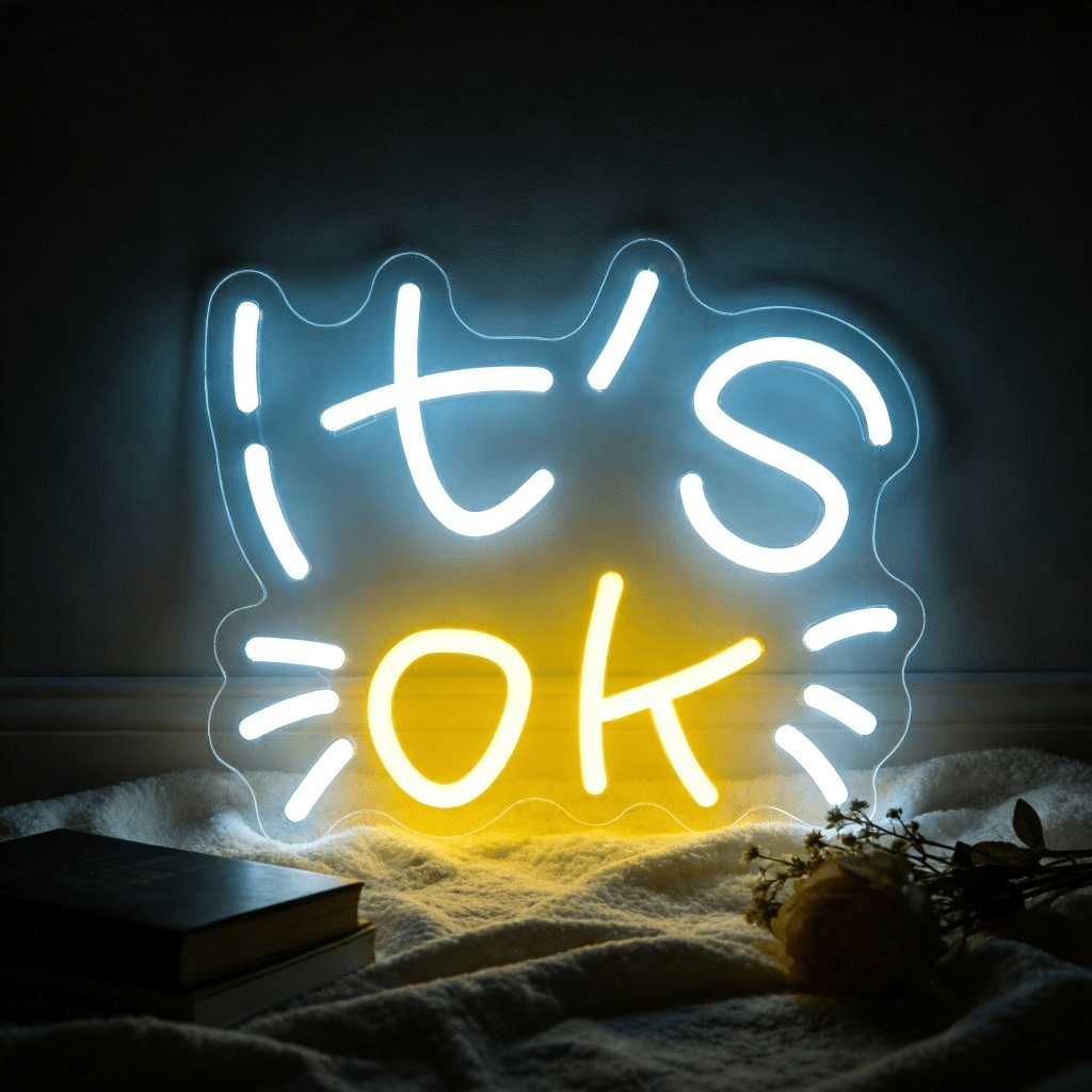 Ok Lighting Decor - Enseigne néon LED « It's OK
