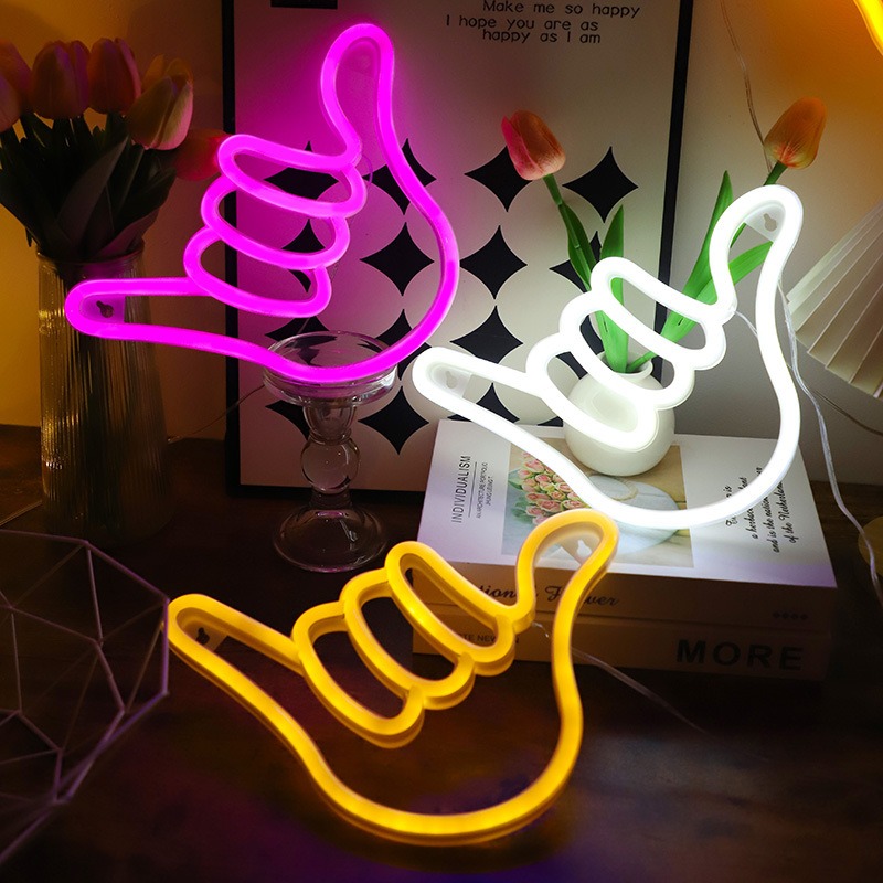 Ok Lighting Decor - LED enseigne au néon paix main