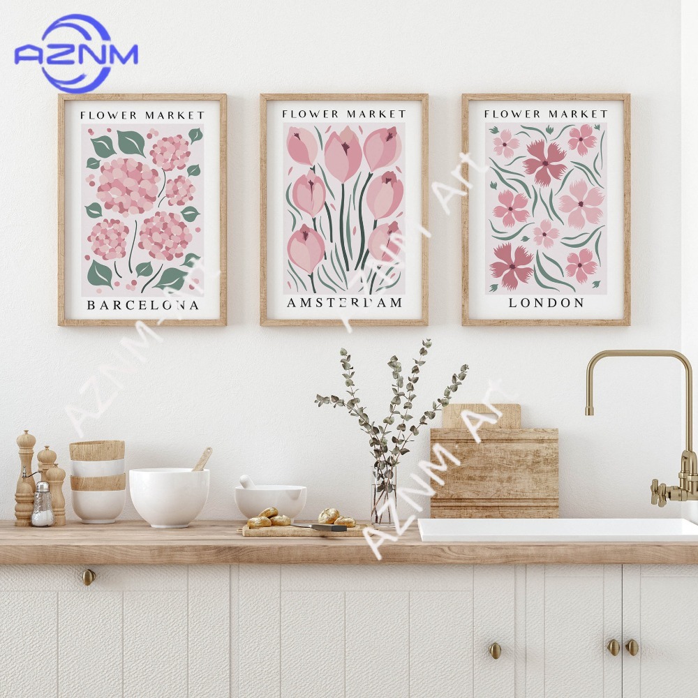 Lighting Decoration Ideas - 1 pièce/3 pièces rose, frais et