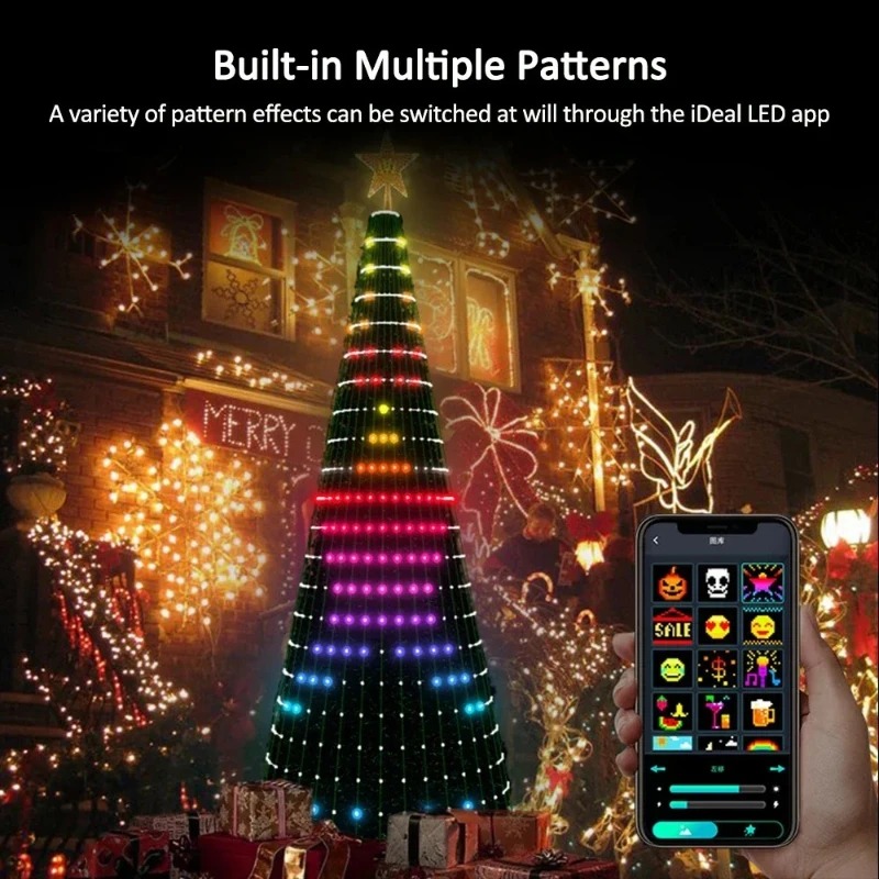 Lighting Christmas Decor - Guirlandes lumineuses LED RGB en forme