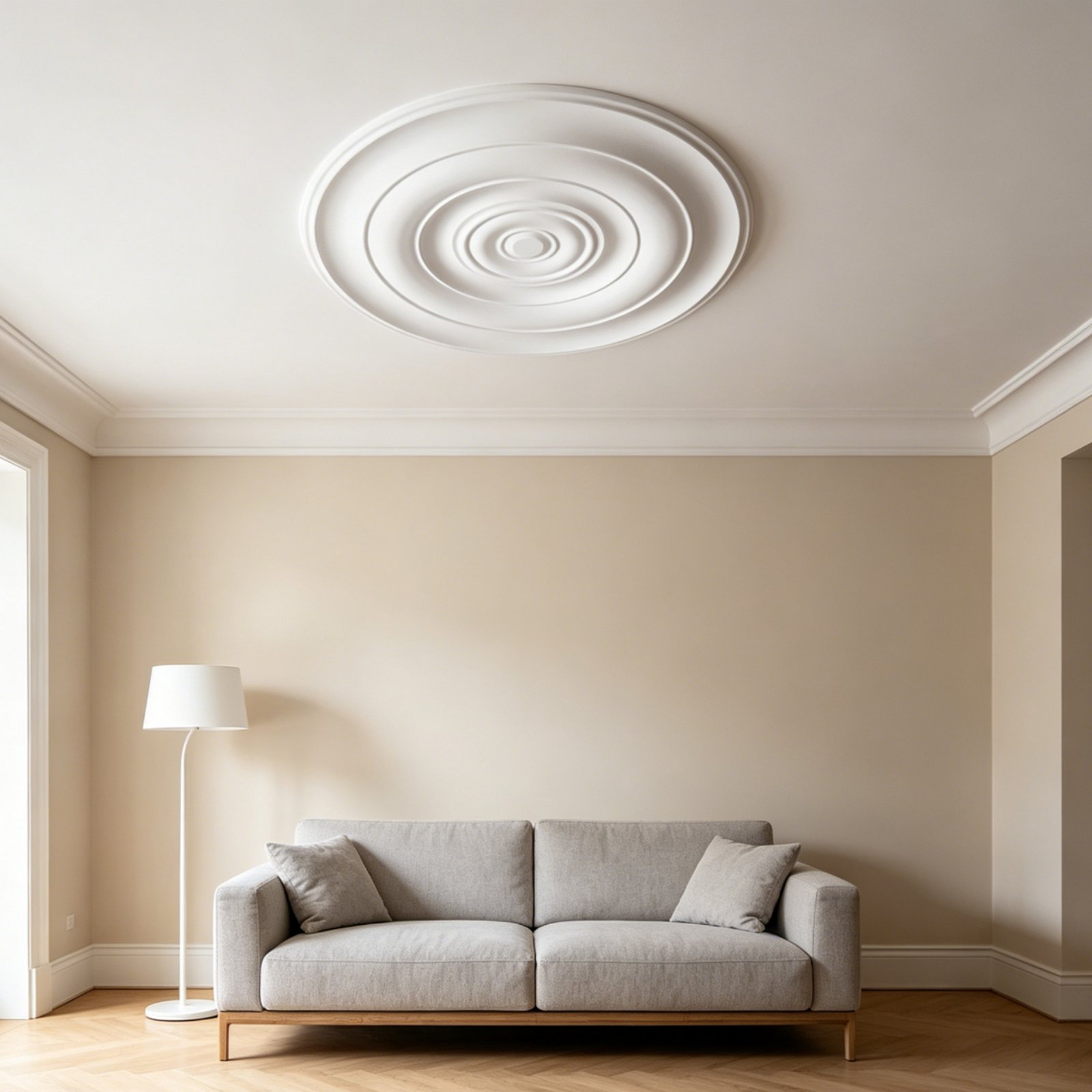 Lighting Decor - Médaillon de plafond rond, design européen,