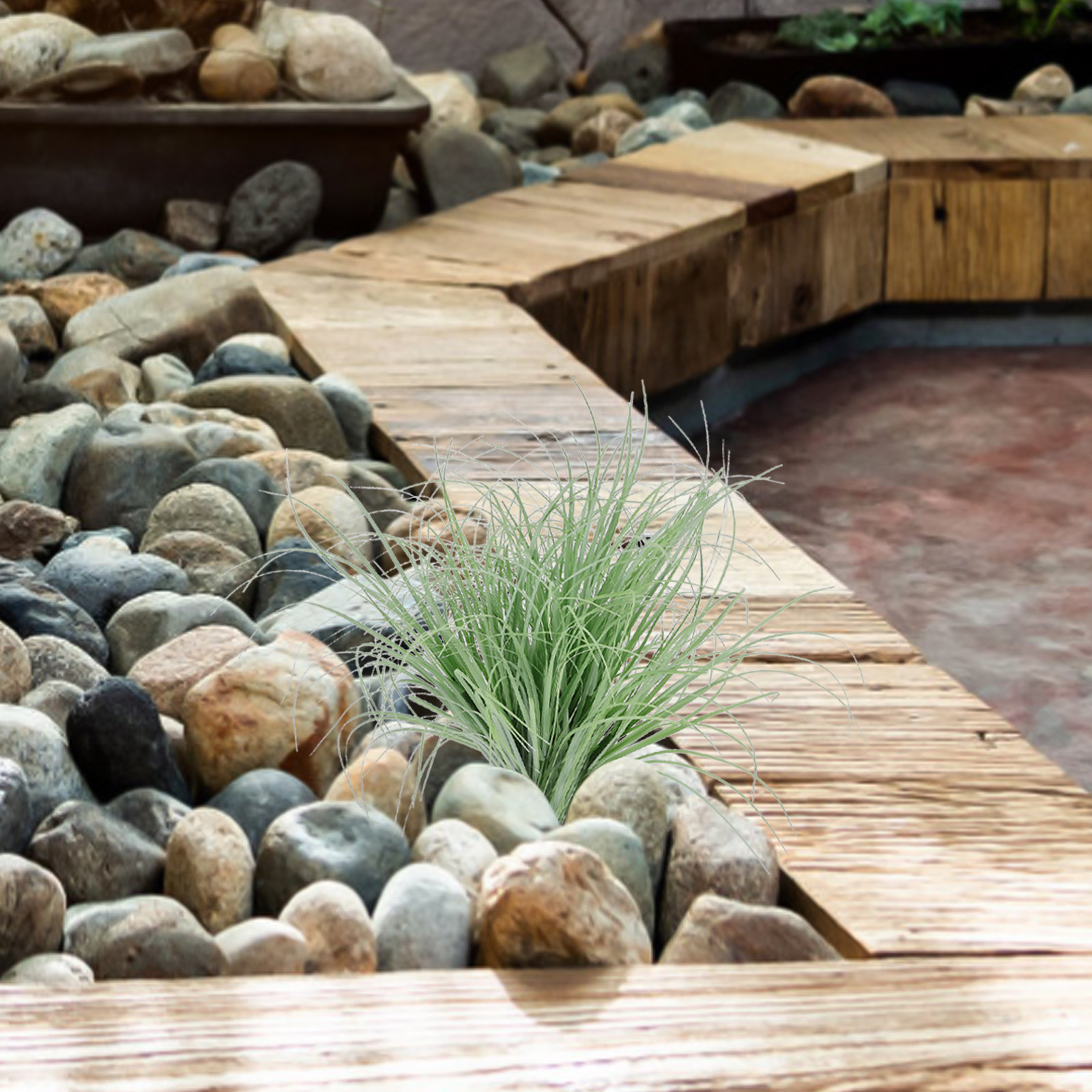 Outdoor Lighting Wedding Decor - Tiges de verdure artificielle vert clair,