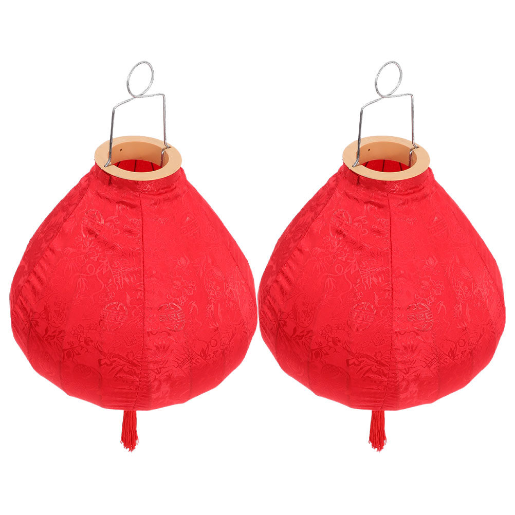 Outdoor Lighting Wedding Decor - Lanterne à pompons vietnamienne décorative pour