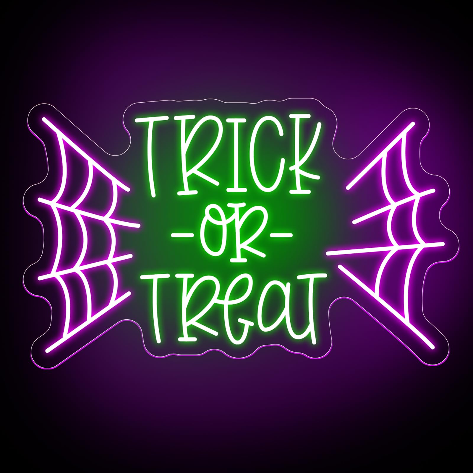 Home Decor Lighting Tricks - Trick or Treat Bat LED Enseigne