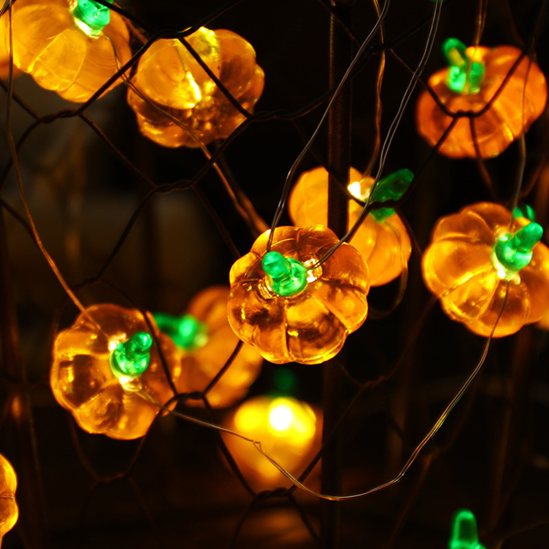 Home Decor Lighting Tricks - Guirlande lumineuse citrouille d'Halloween 1M 10
