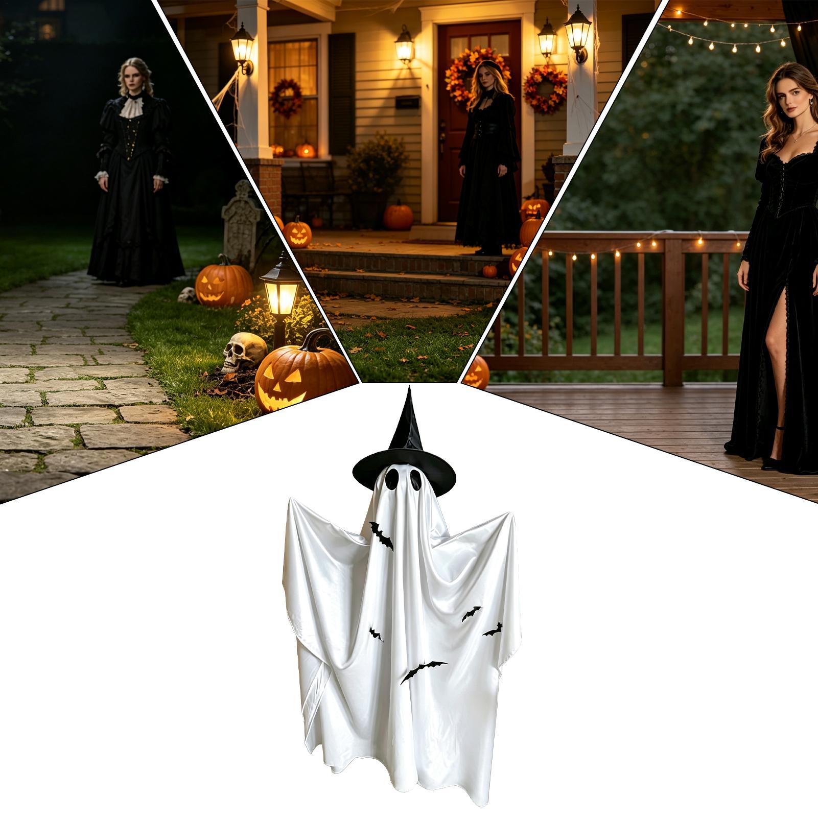 Home Decor Lighting Tricks - Décoration fantôme d'Halloween, guirlande lumineuse effrayante