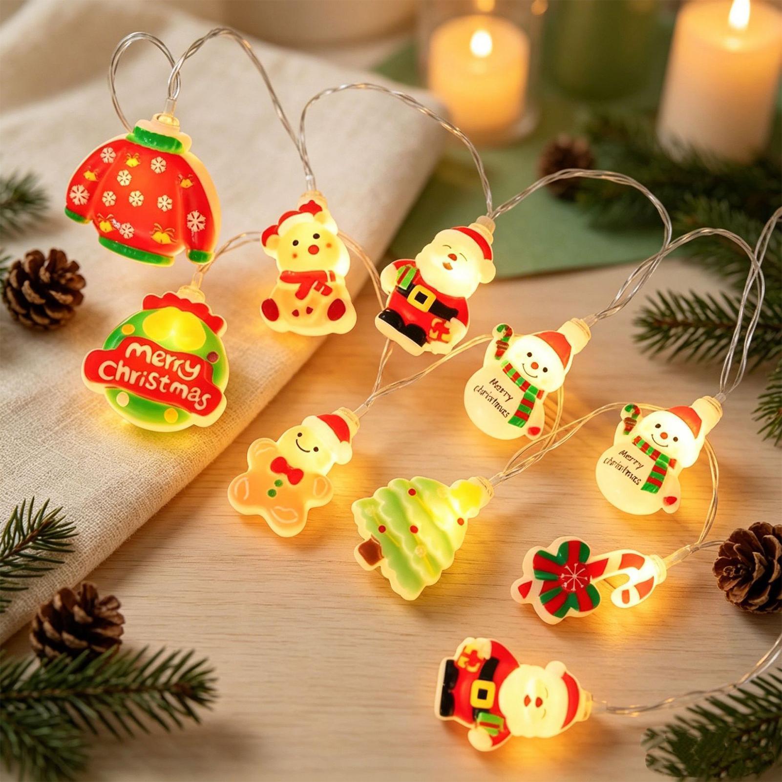 Lighting Christmas Decor - Guirlande lumineuse LED Père Noël et