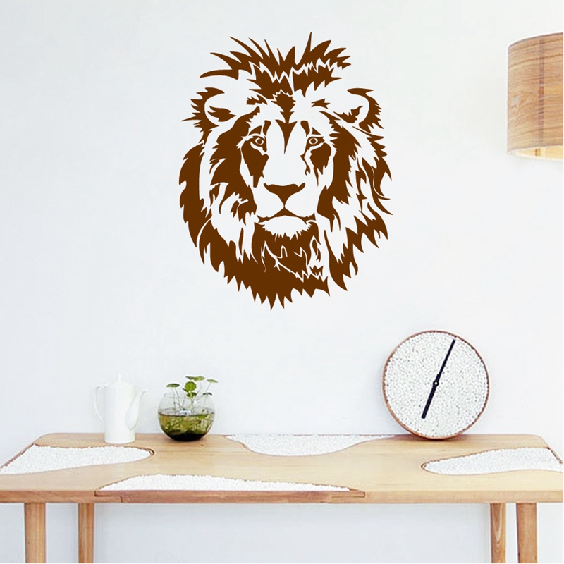 Autocollant mural tête de Lion - Lighting Mcqueen Bedroom Decor avis et prix