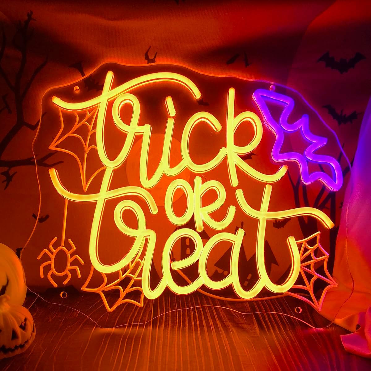 Trick or Treat LED enseigne au - Home Decor Lighting Tricks avis et prix