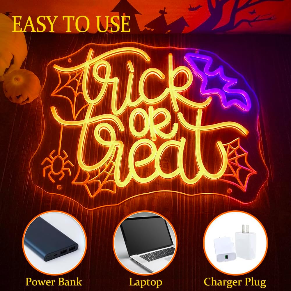 Trick or Treat LED enseigne au - Home Decor Lighting Tricks avis et prix