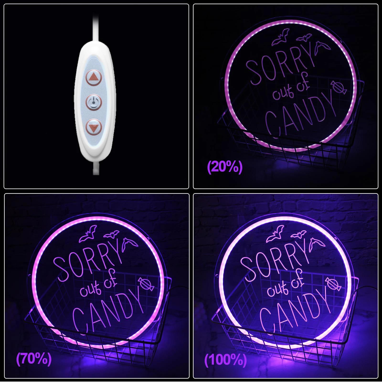 Panneau néon LED « Sorry Out o - Home Decor Lighting Tricks avis et prix