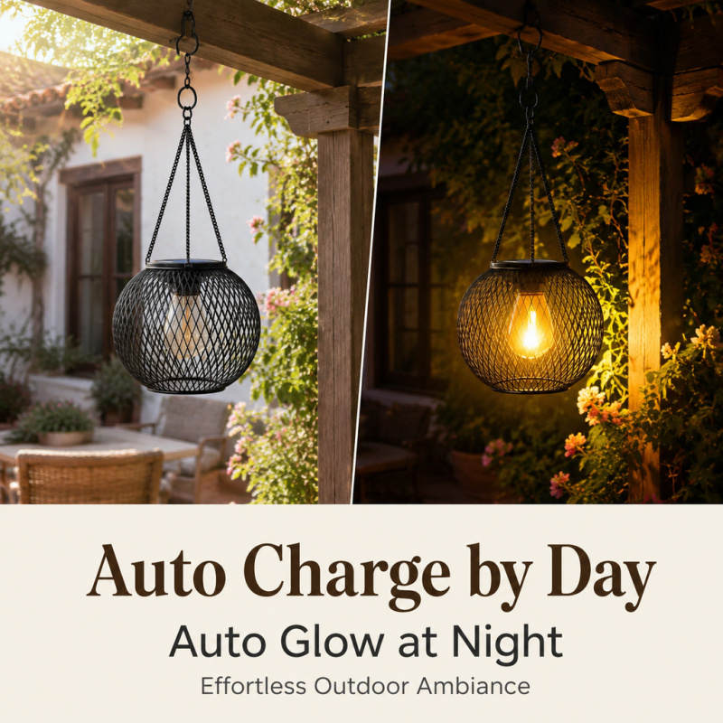 Lampe solaire LED suspendue po - Lighting Decoration Ideas avis et prix