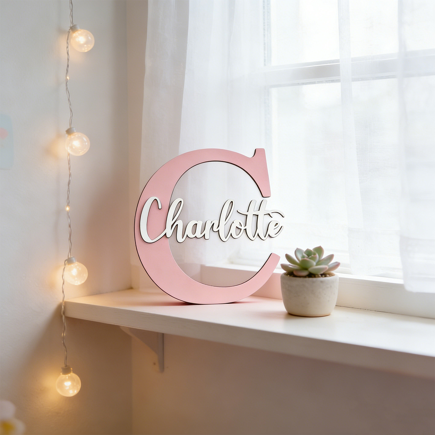 1 plaque personnalisée en bois - Lighting Christmas Decor avis et prix