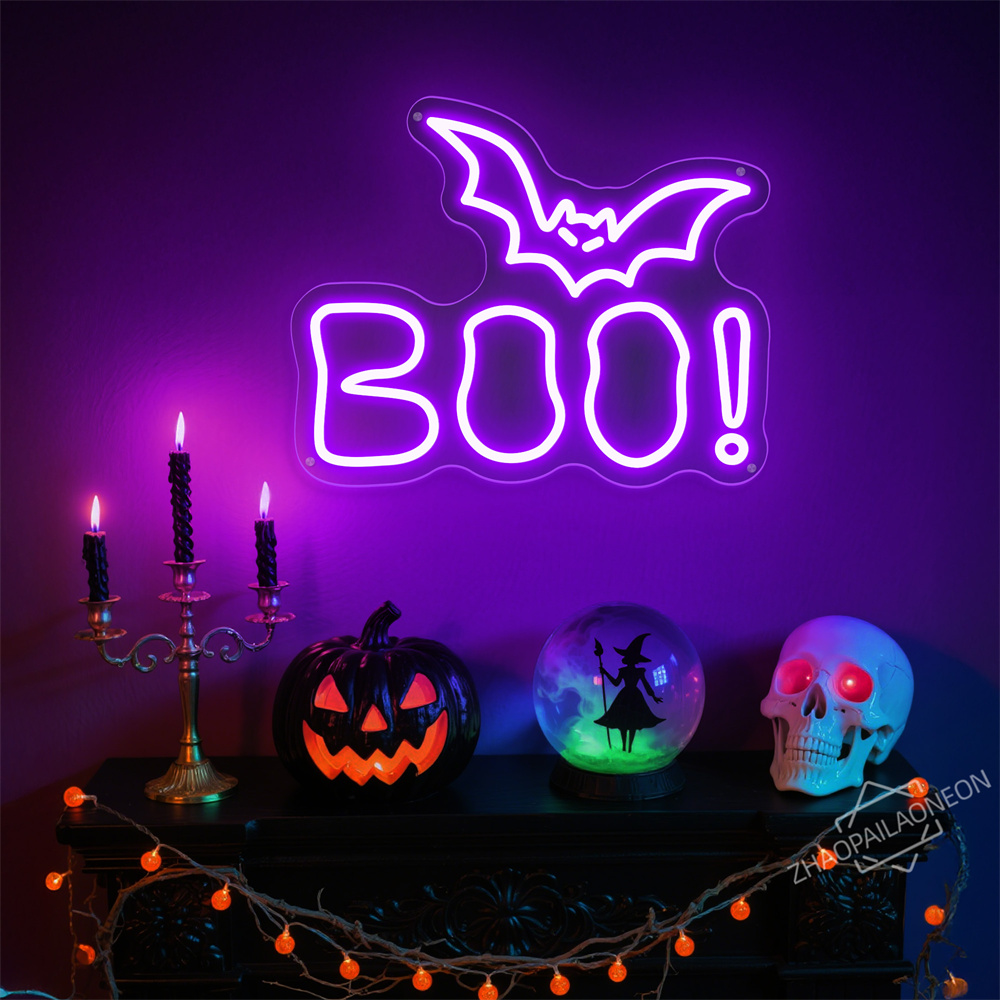 BOO LED enseigne au néon Hallo - Home Decor Lighting Tricks avis et prix