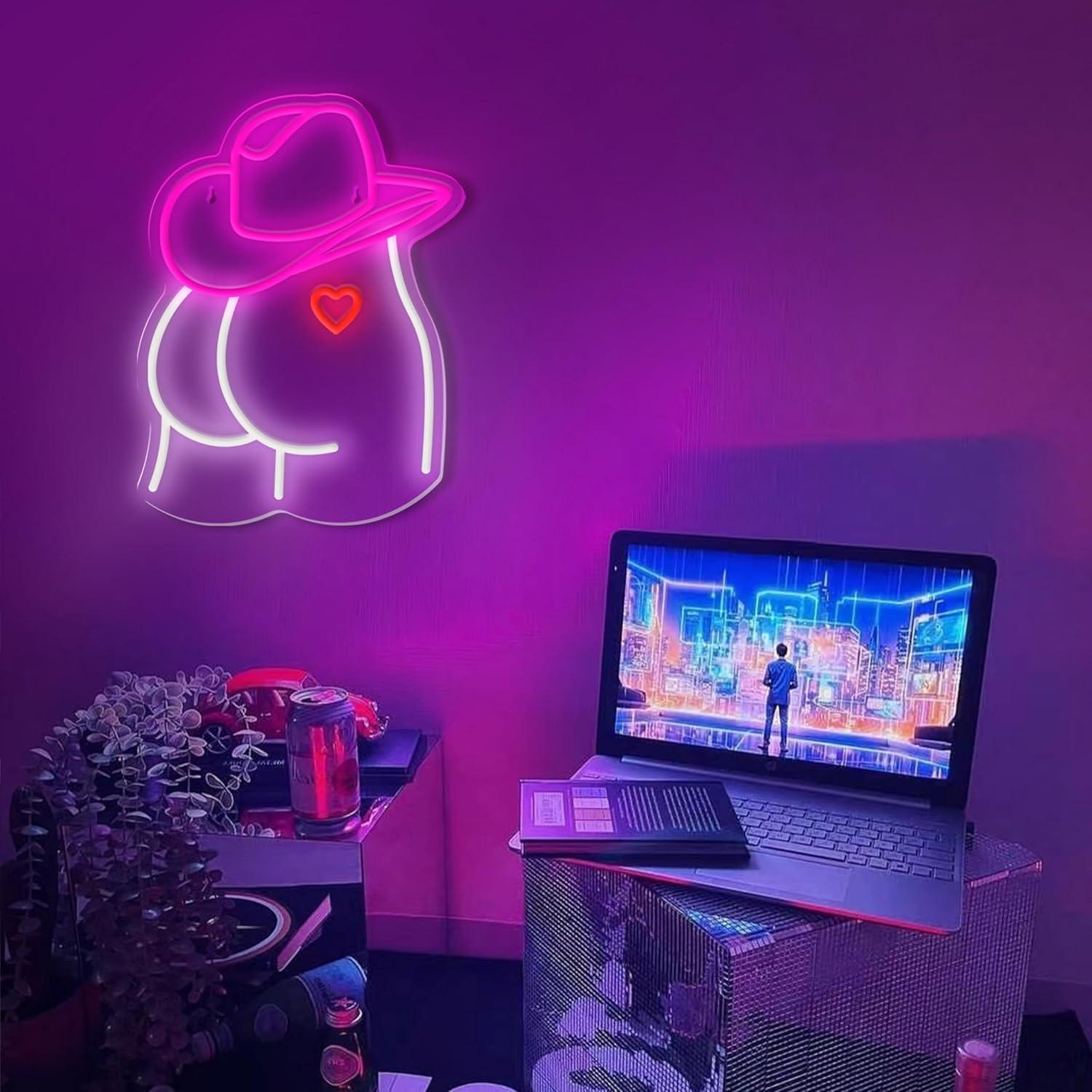 Enseigne néon LED dimmable Cow - Lighting Christmas Decor avis et prix