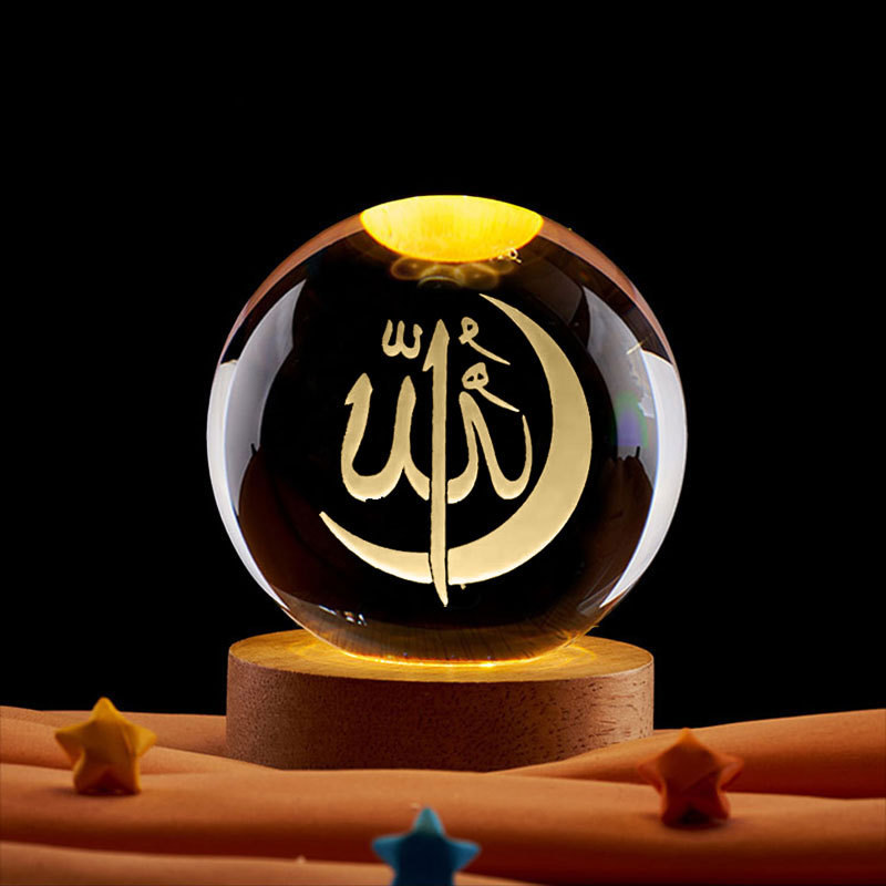 Boule de cristal 3D pour décor - Led Moon Lamp avis et prix