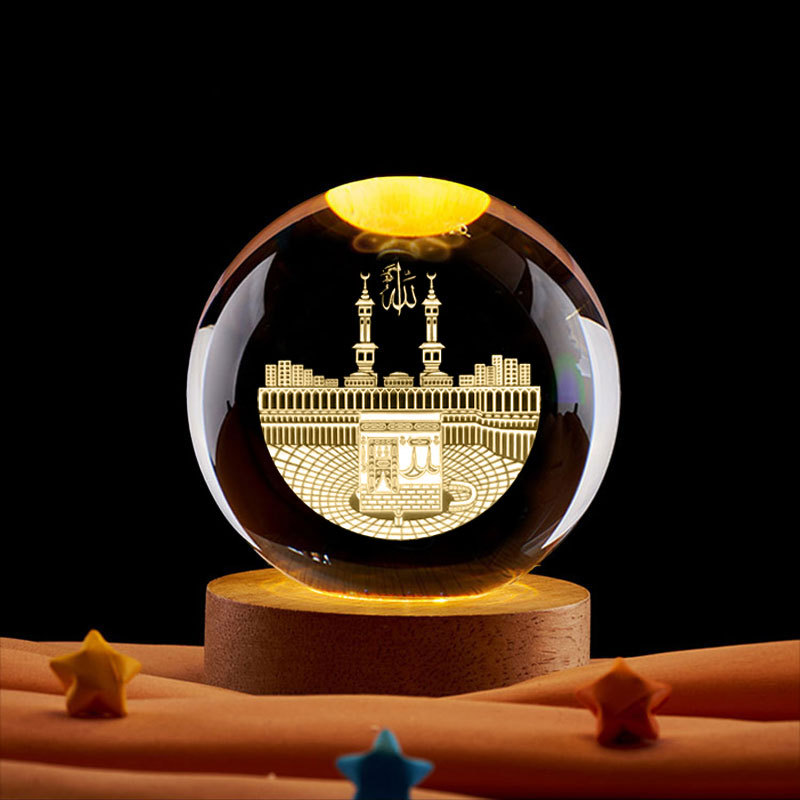 Boule de cristal 3D pour décor - Led Moon Lamp avis et prix