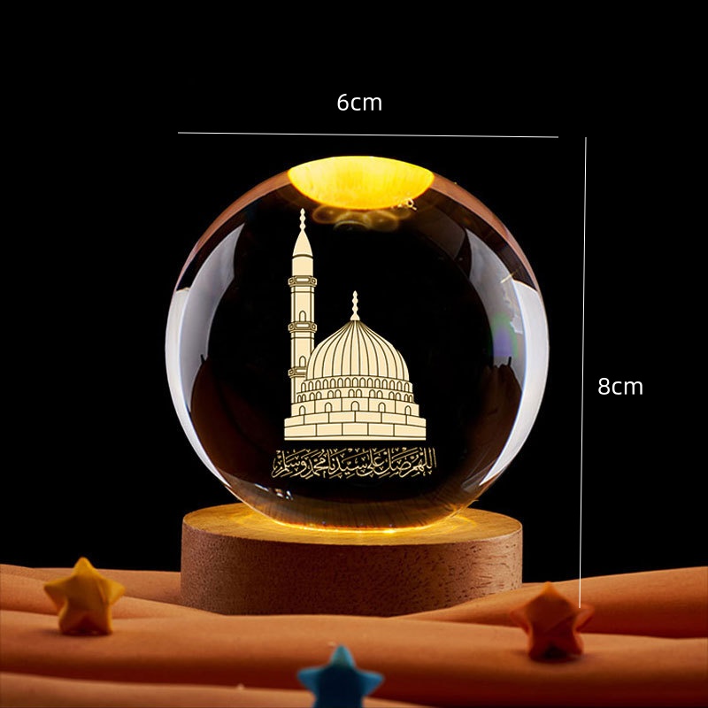 Boule de cristal 3D pour décor - Led Moon Lamp avis et prix