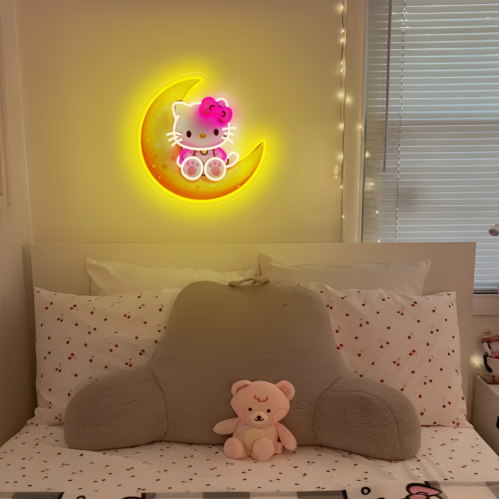 Lampe néon LED Hello Kitty sur - Led Moon Lamp avis et prix