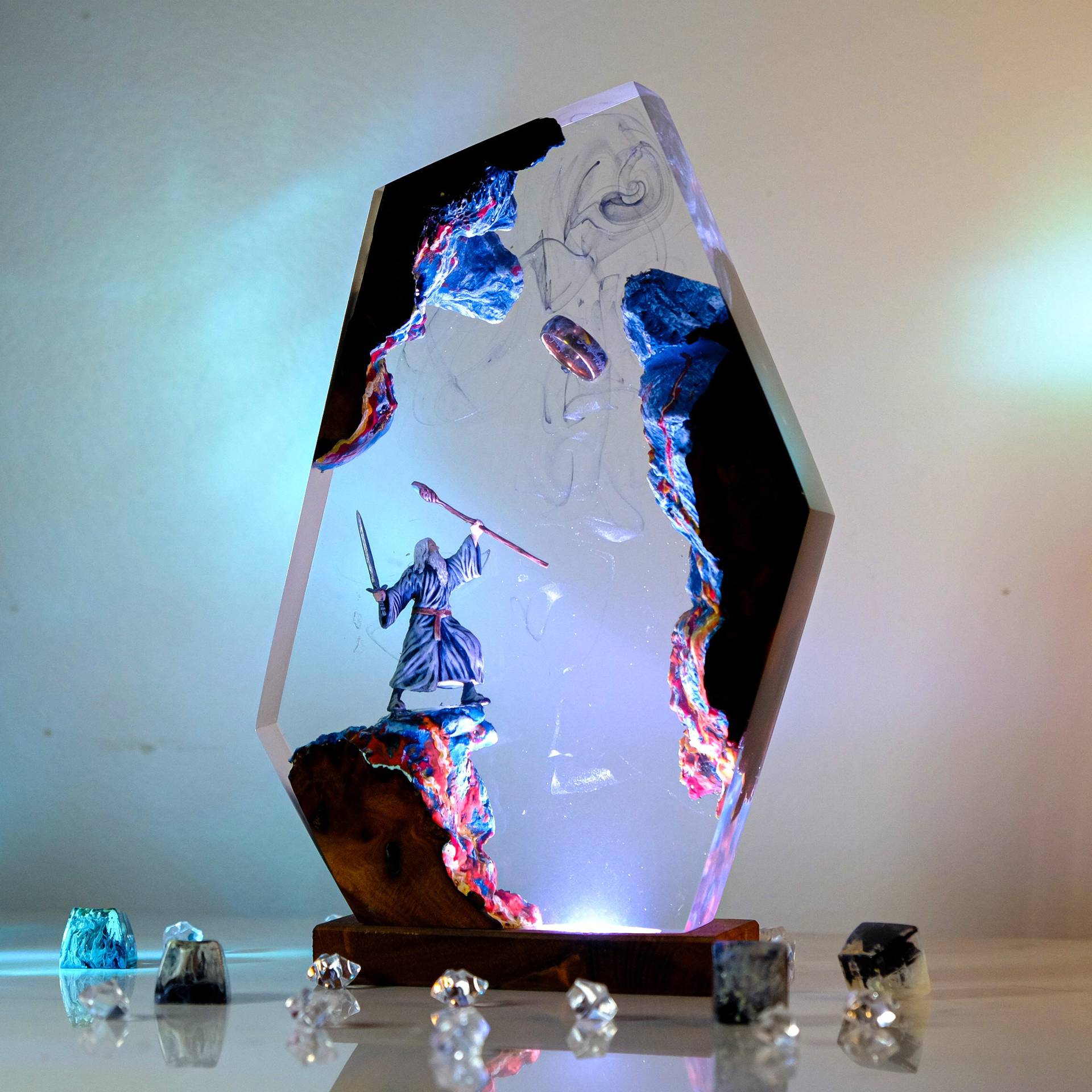 Lampe de table en résine Scène - Lighting Christmas Decor avis et prix