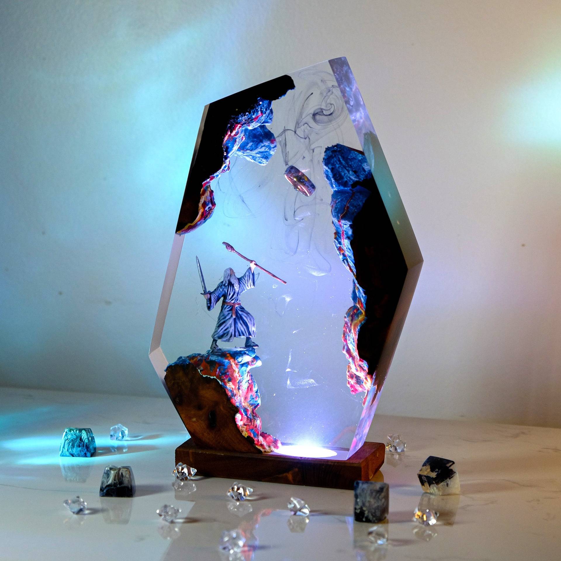 Lampe de table en résine Scène - Lighting Christmas Decor avis et prix
