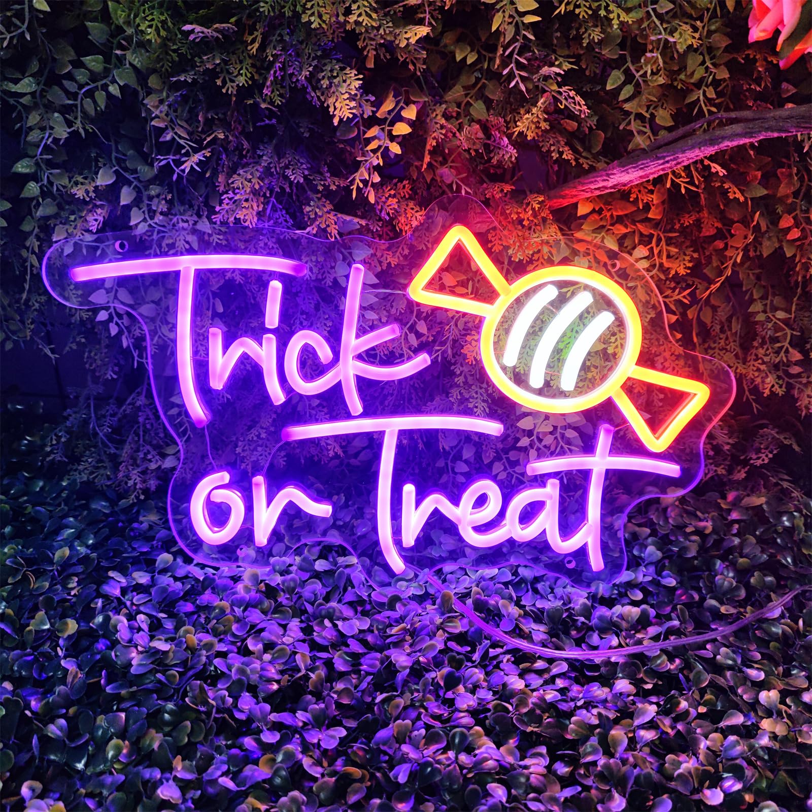Enseigne néon « Trick or Treat - Home Decor Lighting Tricks avis et prix
