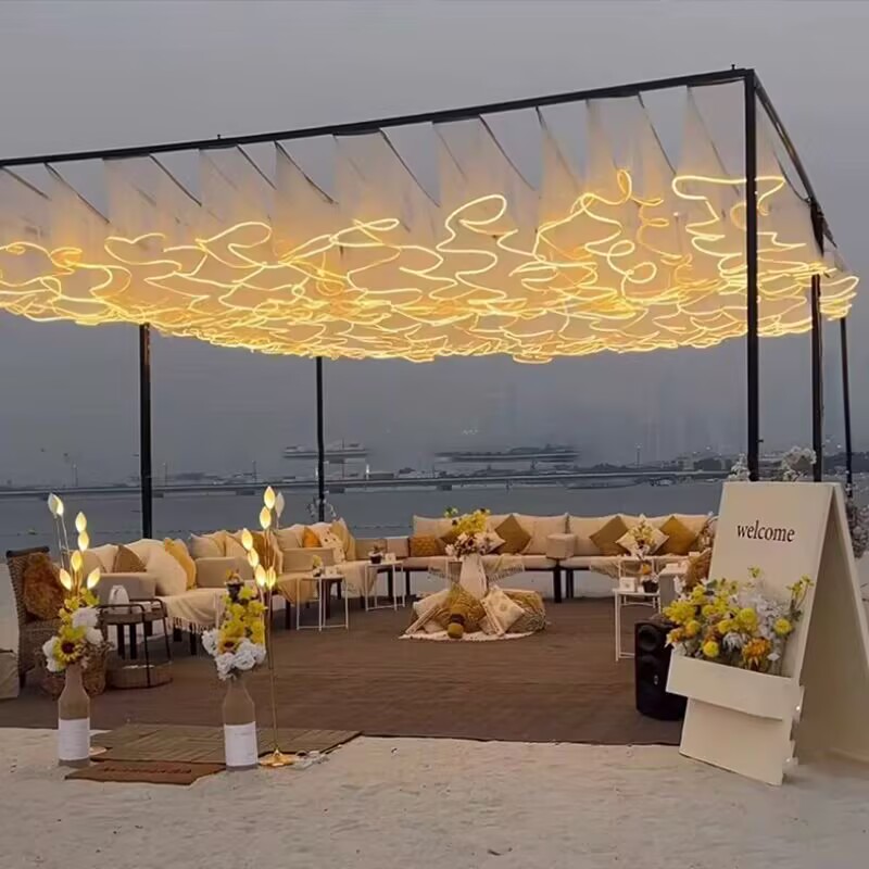 Décoration de plafond de maria - Outdoor Lighting Wedding Decor avis et prix