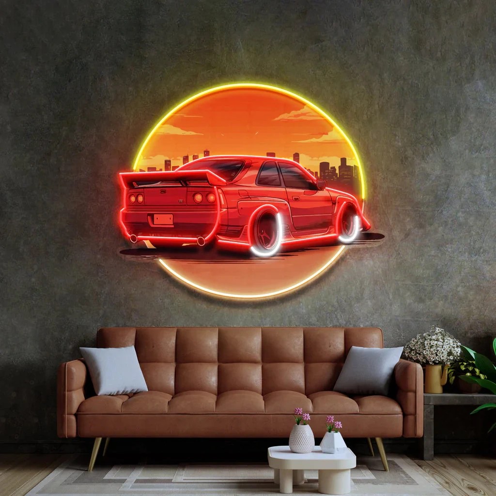 Enseigne murale néon voiture c - Bathroom Lighting Decor Ideas avis et prix