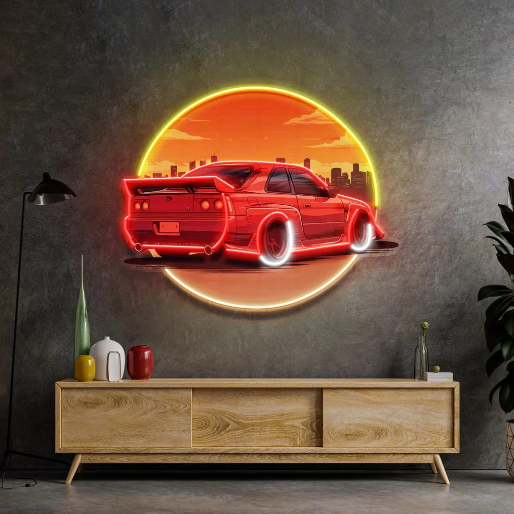 Enseigne murale néon voiture c - Bathroom Lighting Decor Ideas avis et prix