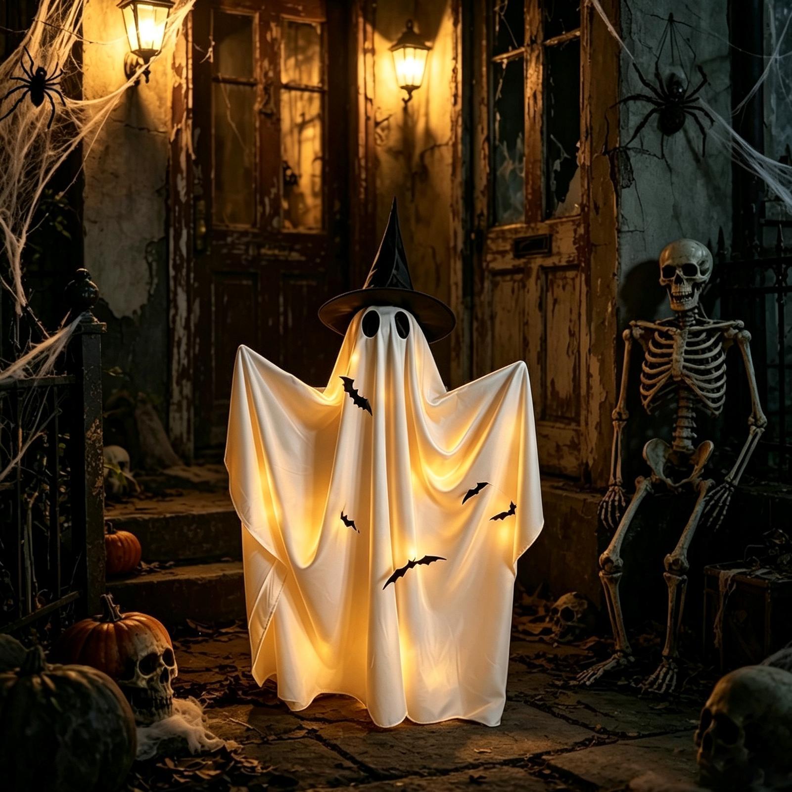 Décoration fantôme d'Halloween - Home Decor Lighting Tricks avis et prix