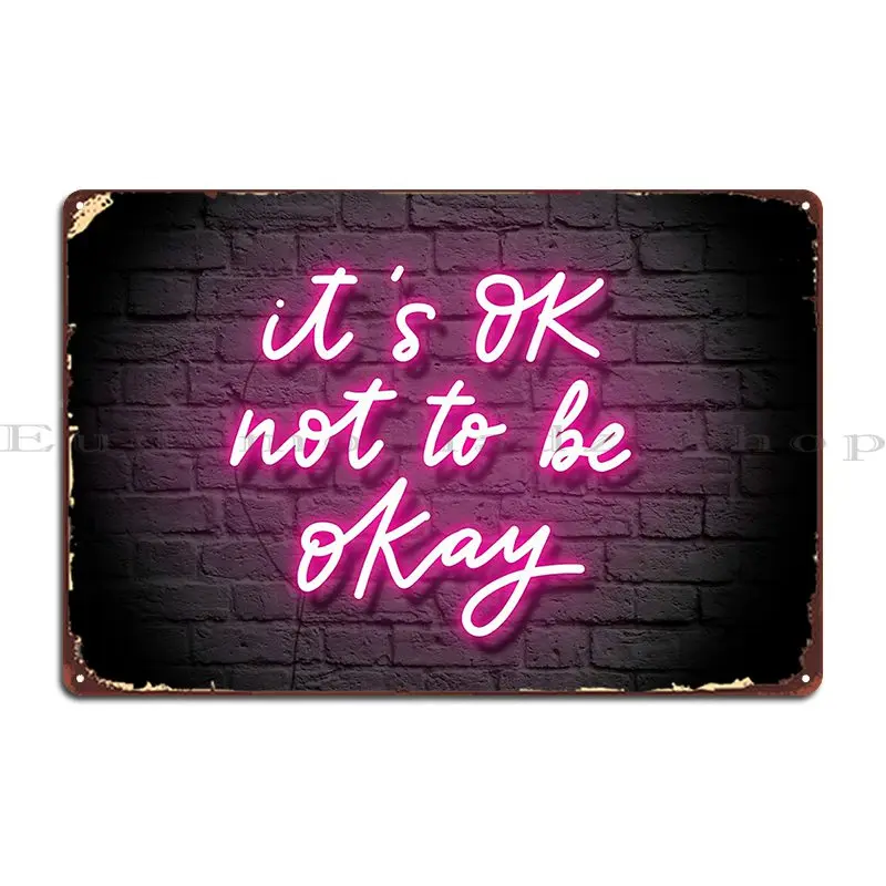 Panneau néon « It's OK Not To  - Ok Lighting Decor avis et prix