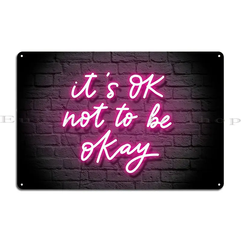 Panneau néon « It's OK Not To  - Ok Lighting Decor avis et prix