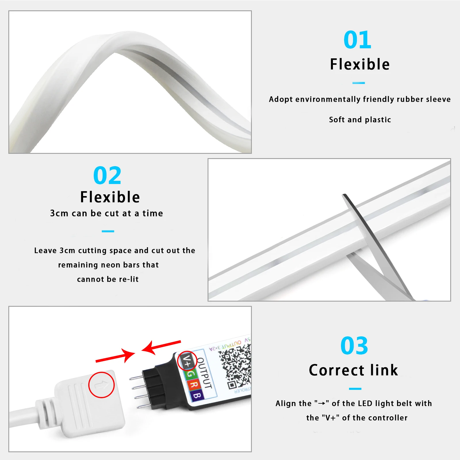 Bande lumineuse LED néon RGB,  - Lighting Decoration Ideas avis et prix